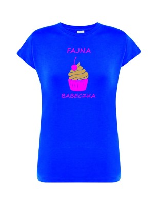 T-shirt damski fajna babeczka - 10 kolorów do wyboru