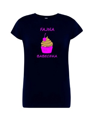 T-shirt damski fajna babeczka - 10 kolorów do wyboru