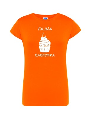 T-shirt damski fajna babeczka - 10 kolorów do wyboru