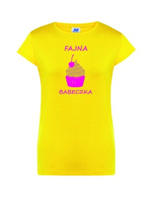 T-shirt damski fajna babeczka - 10 kolorów do wyboru