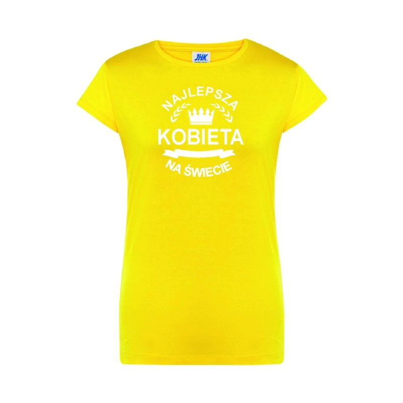 T-shirt damski najlepsza kobieta na świecie - 10 kolorów do wyboru