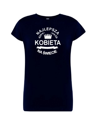 T-shirt damski najlepsza kobieta na świecie - 10 kolorów do wyboru