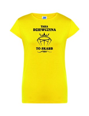 T-shirt damski taka dziewczyna to skarb - 10 kolorów do wyboru