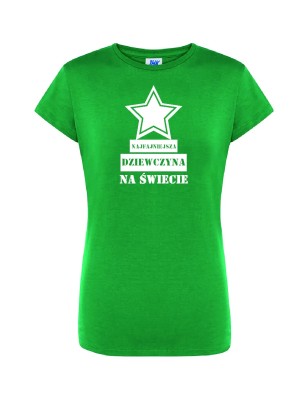 T-shirt damski najfajniejsza dziewczyna - 10 kolorów do wyboru