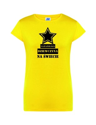 T-shirt damski najfajniejsza dziewczyna - 10 kolorów do wyboru