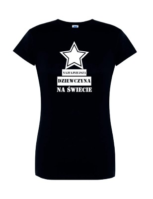 T-shirt damski najfajniejsza dziewczyna - 10 kolorów do wyboru