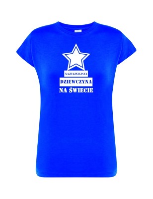 T-shirt damski najfajniejsza dziewczyna - 10 kolorów do wyboru