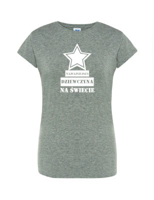 T-shirt damski najfajniejsza dziewczyna - 10 kolorów do wyboru