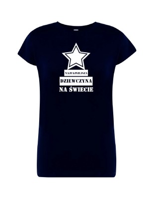 T-shirt damski najfajniejsza dziewczyna - 10 kolorów do wyboru