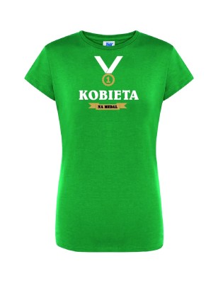 T-shirt damski kobieta na medal - 10 kolorów do wyboru