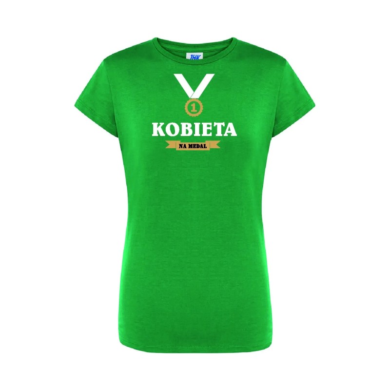 T-shirt damski kobieta na medal - 10 kolorów do wyboru