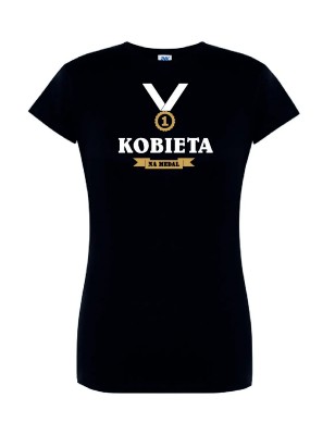 T-shirt damski kobieta na medal - 10 kolorów do wyboru