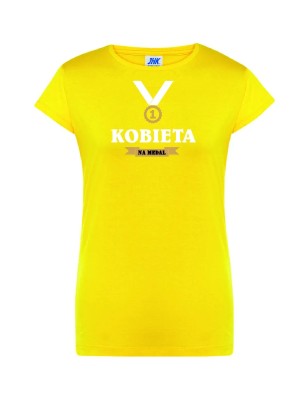 T-shirt damski kobieta na medal - 10 kolorów do wyboru