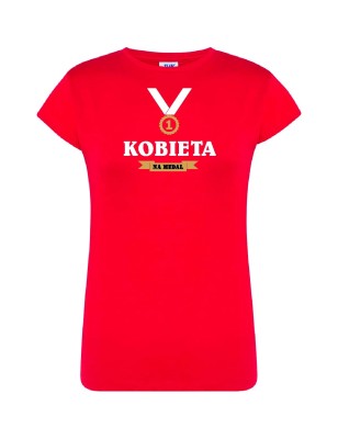 T-shirt damski kobieta na medal - 10 kolorów do wyboru