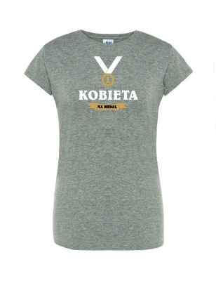 T-shirt damski kobieta na medal - 10 kolorów do wyboru