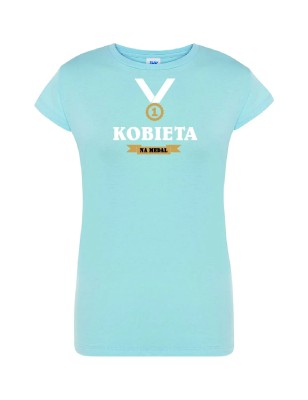 T-shirt damski kobieta na medal - 10 kolorów do wyboru