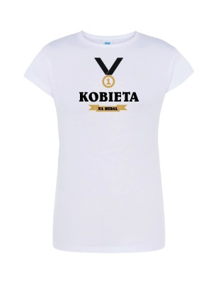 T-shirt damski kobieta na medal - 10 kolorów do wyboru