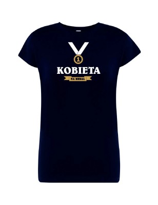 T-shirt damski kobieta na medal - 10 kolorów do wyboru