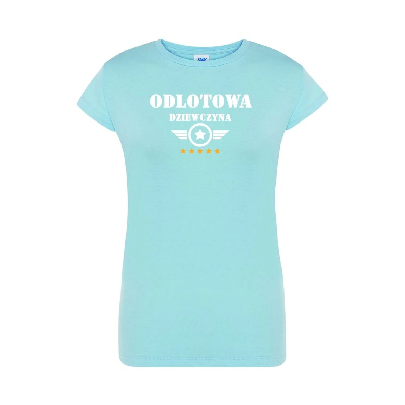 T-shirt damski odlotowa dziewczyna - 10 kolorów do wyboru