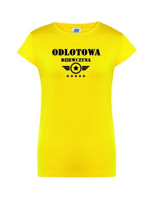 T-shirt damski odlotowa dziewczyna - 10 kolorów do wyboru