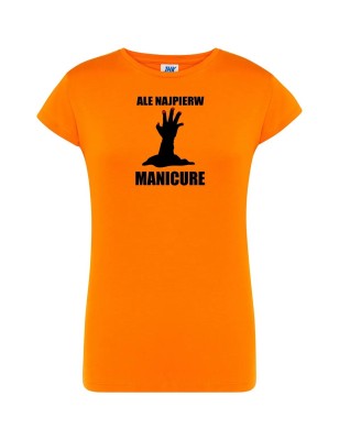 T-shirt damski najpierw manicure - 10 kolorów do wyboru