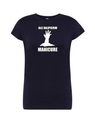 T-shirt damski najpierw manicure - 10 kolorów do wyboru