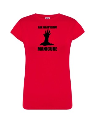 T-shirt damski najpierw manicure - 10 kolorów do wyboru