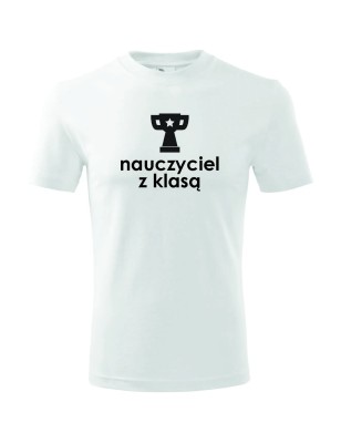 T-shirt męski nauczyciel z klasą - 10 kolorów do wyboru