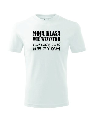 T-shirt męski dziś nie pytam - 10 kolorów do wyboru