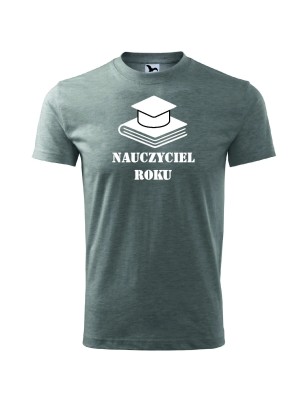 T-shirt męski nnauczyciel roku - 10 kolorów do wyboru