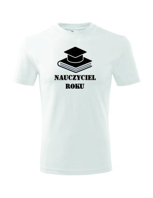 T-shirt męski nnauczyciel roku - 10 kolorów do wyboru