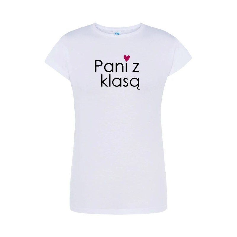 T-shirt damski pani z klasą - 10 kolorów do wyboru