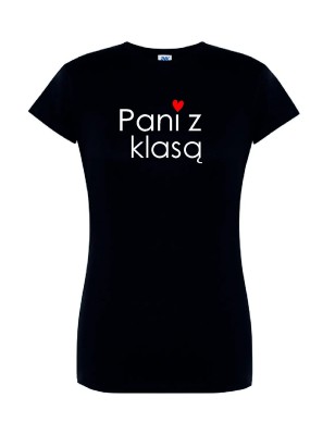 T-shirt damski pani z klasą - 10 kolorów do wyboru