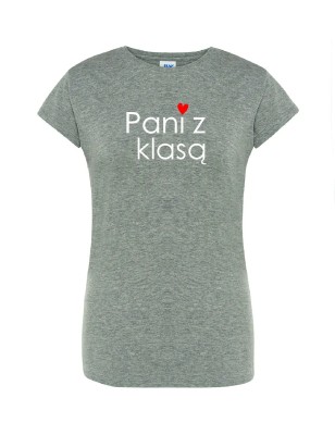 T-shirt damski pani z klasą - 10 kolorów do wyboru