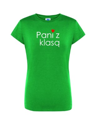 T-shirt damski pani z klasą - 10 kolorów do wyboru