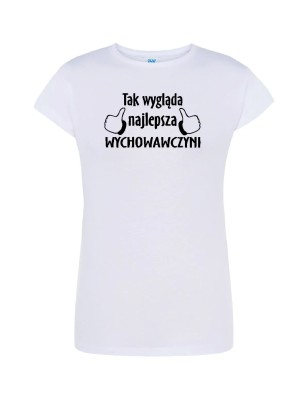 T-shirt damski najlepsza wychowawczyni - 10 kolorów do wyboru