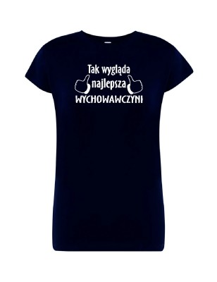 T-shirt damski najlepsza wychowawczyni - 10 kolorów do wyboru