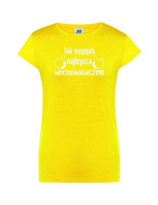 T-shirt damski najlepsza wychowawczyni - 10 kolorów do wyboru