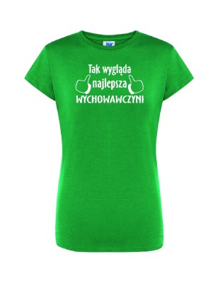 T-shirt damski najlepsza wychowawczyni - 10 kolorów do wyboru