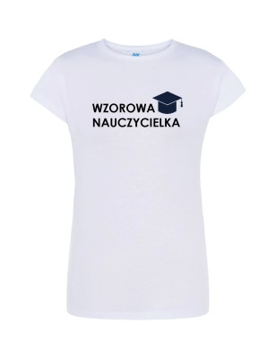 T-shirt damski wzorowa nauczycielka - 10 kolorów do wyboru