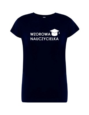 T-shirt damski wzorowa nauczycielka - 10 kolorów do wyboru