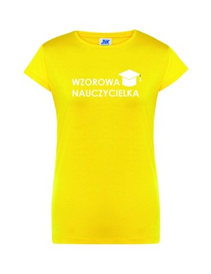 T-shirt damski wzorowa nauczycielka - 10 kolorów do wyboru