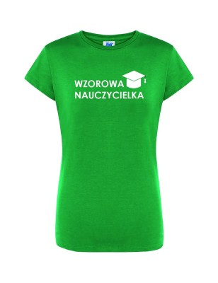 T-shirt damski wzorowa nauczycielka - 10 kolorów do wyboru