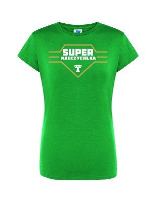 T-shirt damski super nauczycielka - 10 kolorów do wyboru