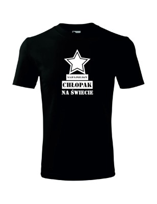 T-shirt męski najfajniejszy chłopak na świecie - 10 kolorów do wyboru