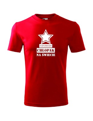 T-shirt męski najfajniejszy chłopak na świecie - 10 kolorów do wyboru