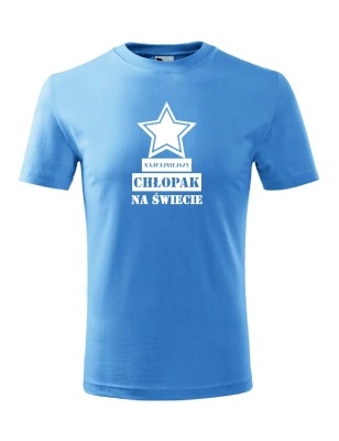 T-shirt męski najfajniejszy chłopak na świecie - 10 kolorów do wyboru