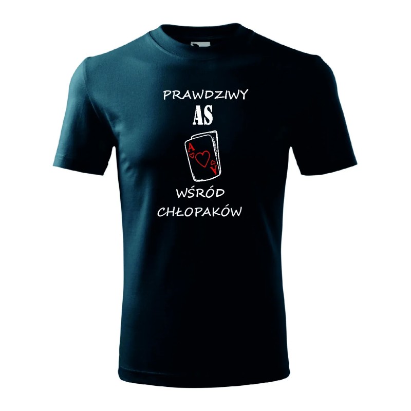 T-shirt męski prawdziwy AS - 10 kolorów do wyboru