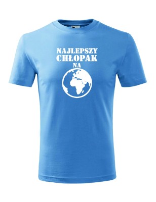 T-shirt męski najlepszy chłopak na świecie - 10 kolorów do wyboru