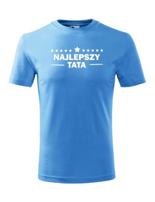 T-shirt męski najlepszy tata - 10 kolorów do wyboru